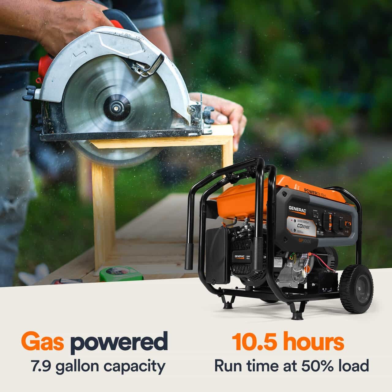 GENERAC GP8000E Portable Generator